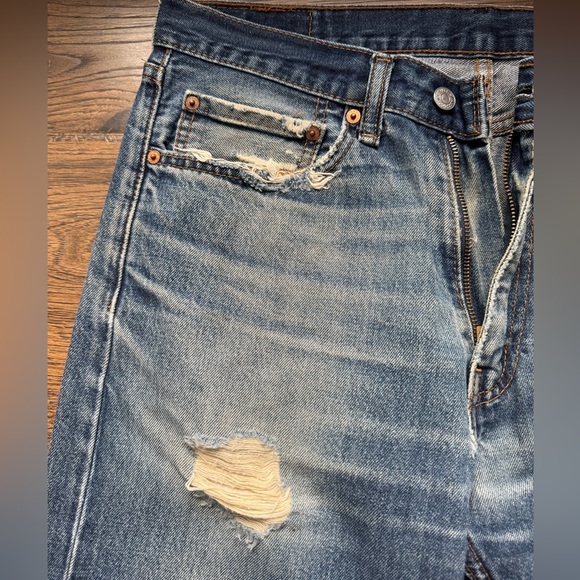 Levi's Men's 505 Blue Jeans - Picture 4 of 7